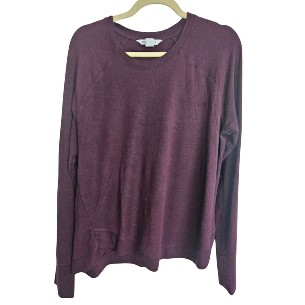 Athleta Sweatshirt Athleta Mindset Sweatshirt Pullover Sweatshirt Women M Maroon